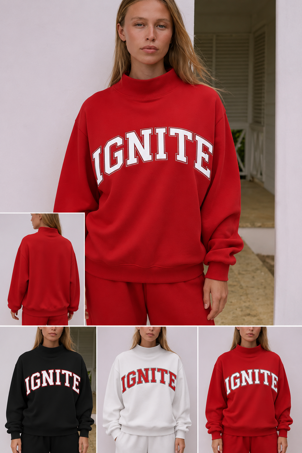Ignite mock neck