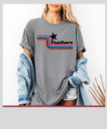 Panthers Retro Tee on Grey