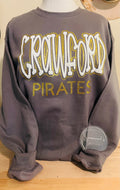 Dark Grey Crawford Sweatshirt Glitter Outlined