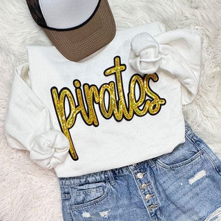 Gold Sequin Pirates Patch