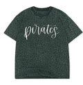 Black high quality leopard pirates puff letter white