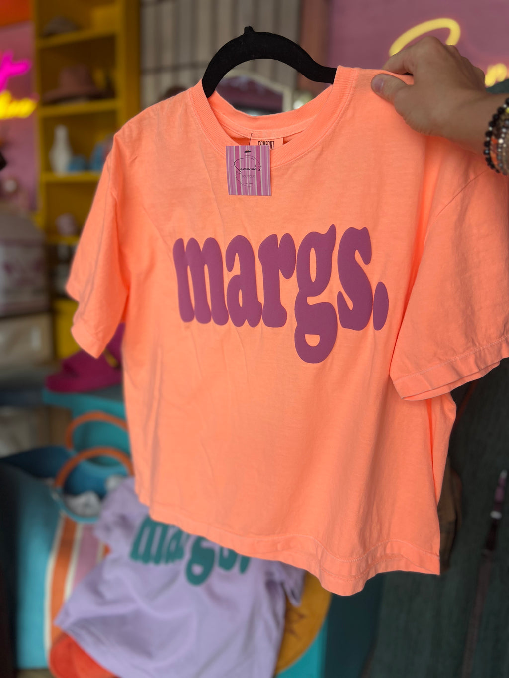 Margs Puff Letter Boxy Tee