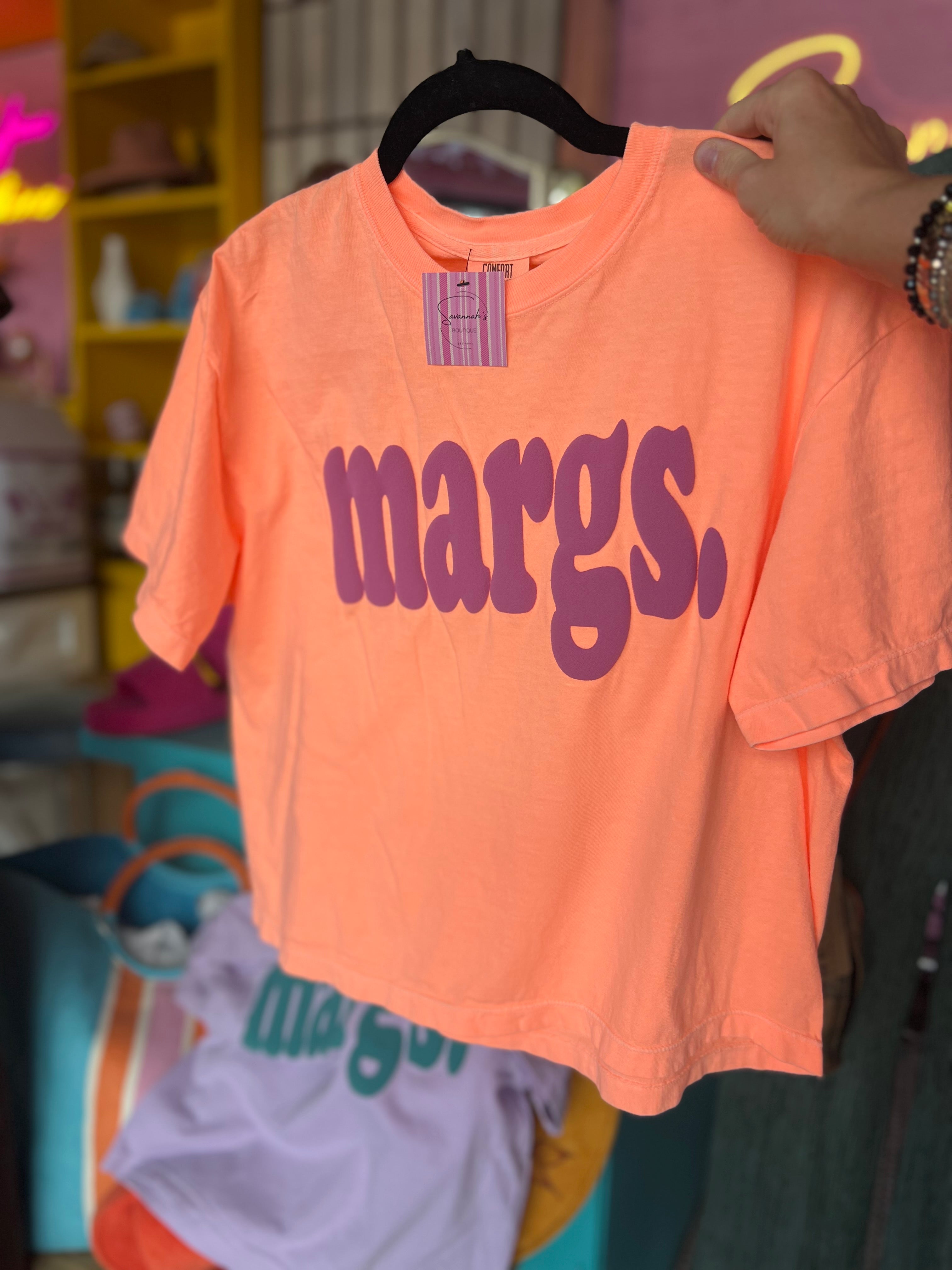 Margs Puff Letter Boxy Tee
