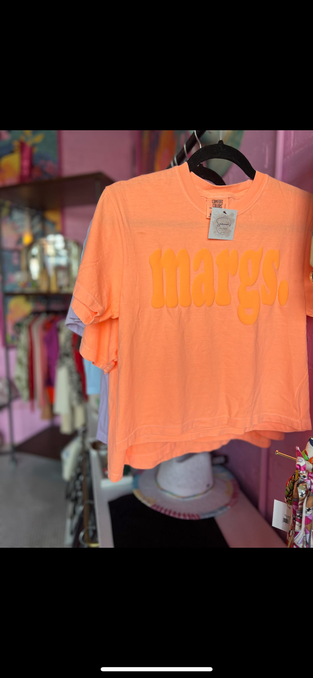 Margs Puff Letter Boxy Tee