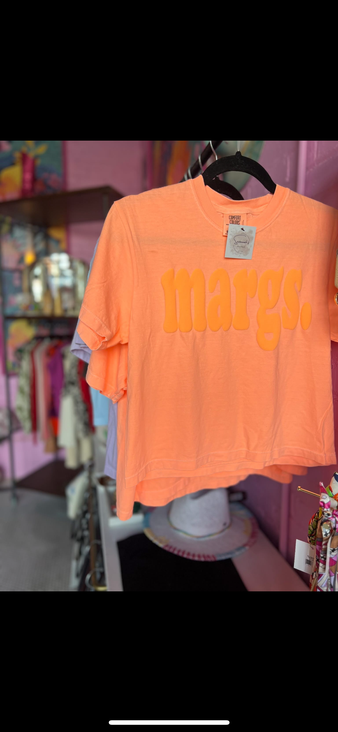 Margs Puff Letter Boxy Tee