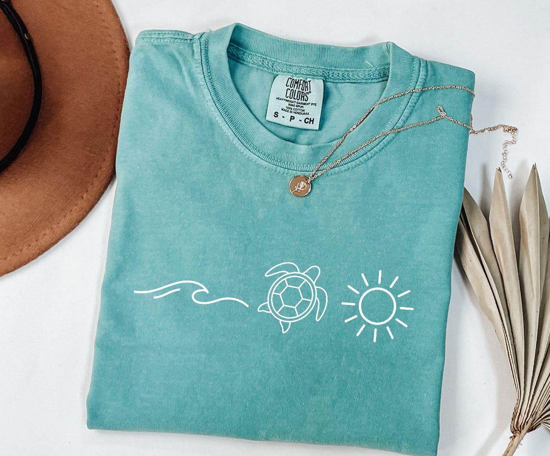 Teal Waves, Sea Turtles and Sunshine
