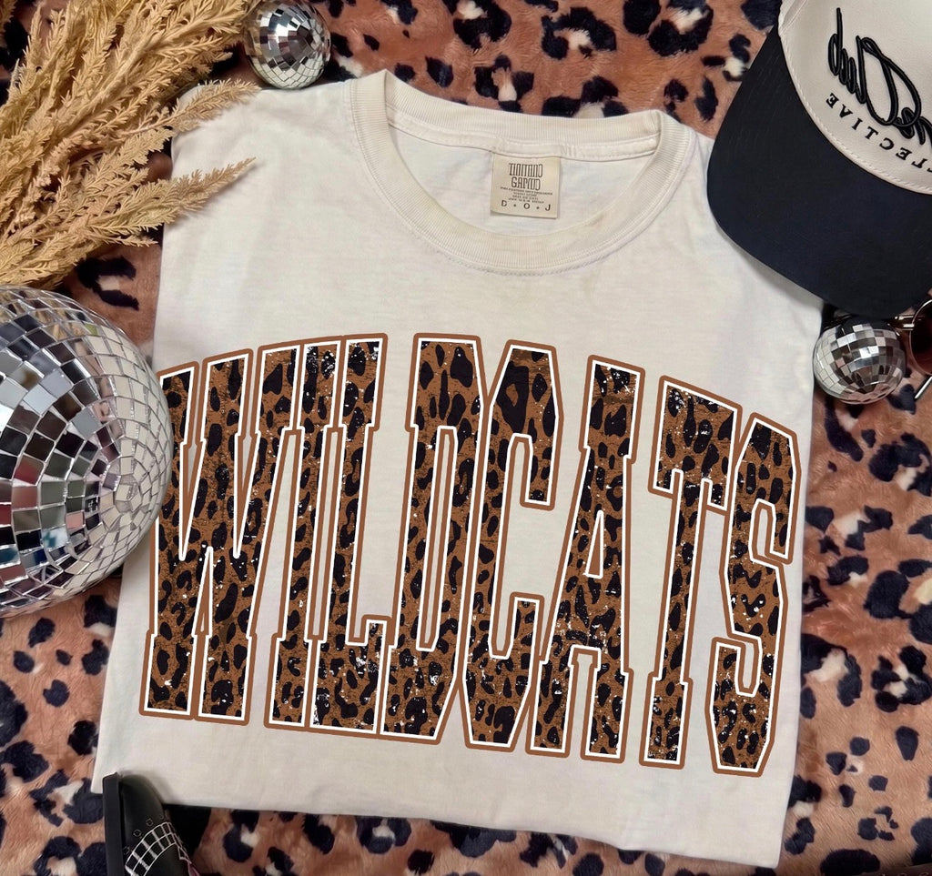 Ivory Tee Leopard Printed Mascot