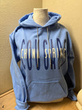 Cougars Blue Hoodie Bling String