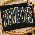Black Tee Striped Pirates