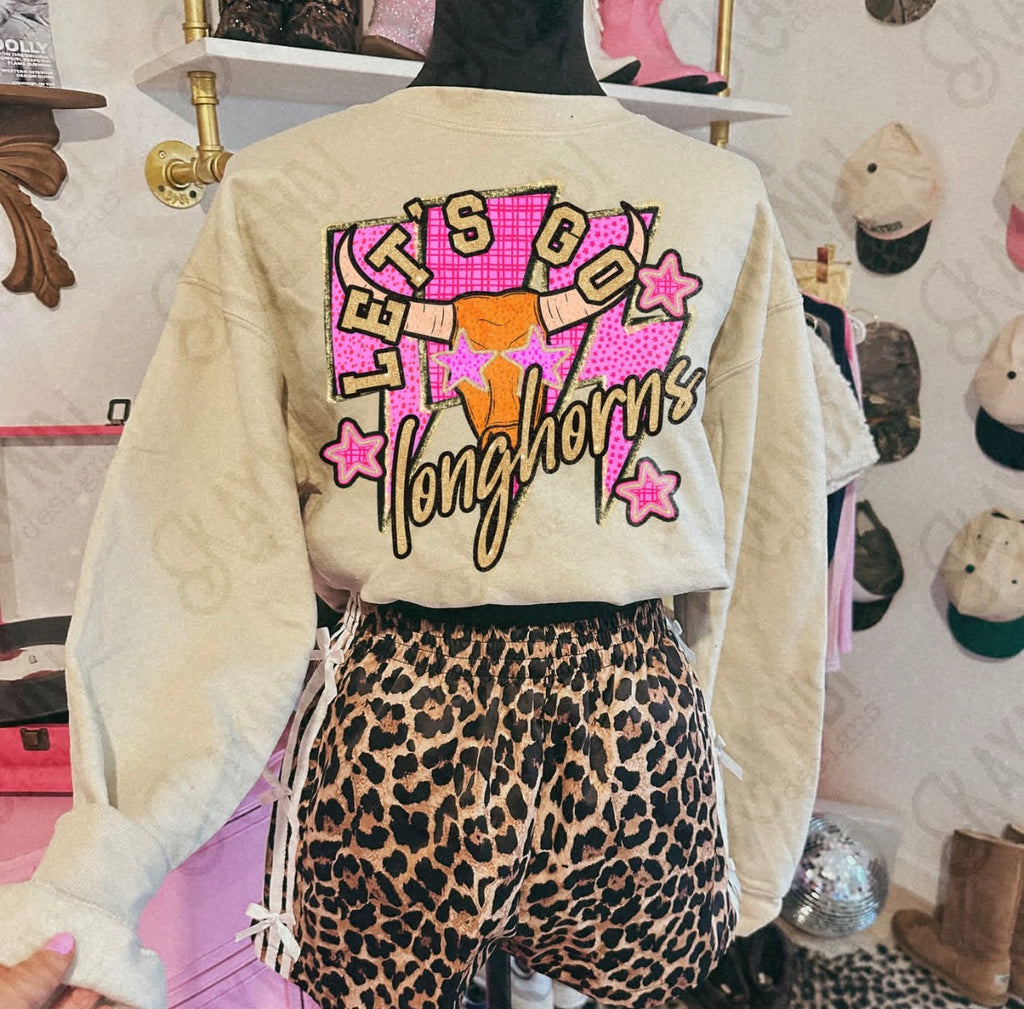 Orange Pink Mascot Spirit Sweatshirt
