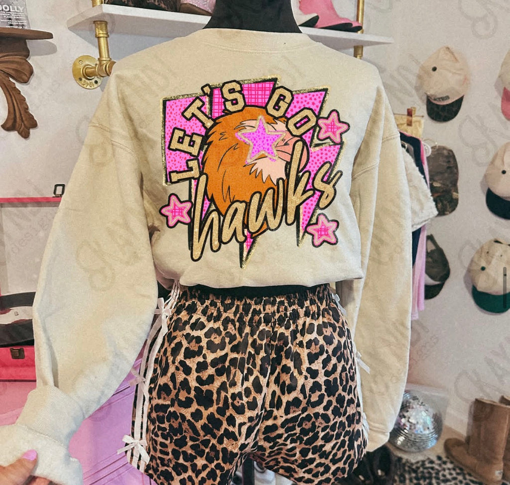 Orange Pink Mascot Spirit Sweatshirt