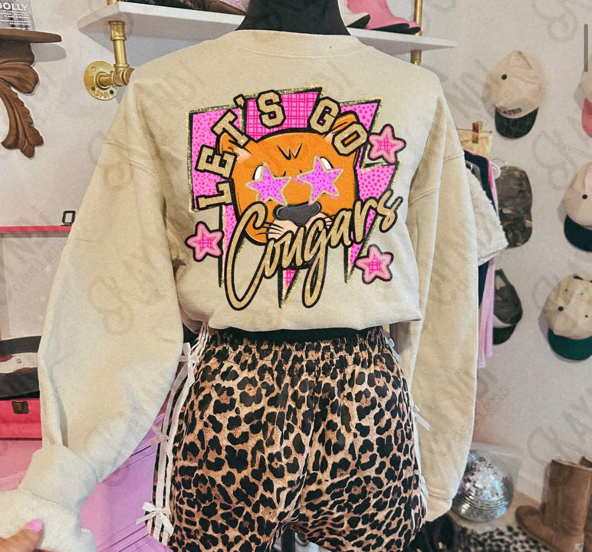 Orange Pink Mascot Spirit Sweatshirt