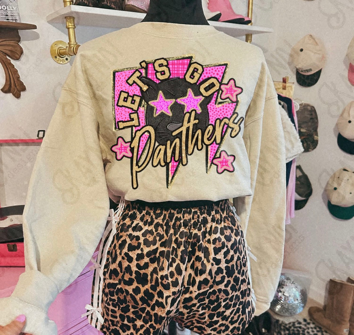 Orange Pink Mascot Spirit Sweatshirt