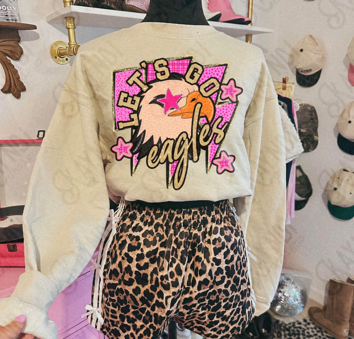 Orange Pink Mascot Spirit Sweatshirt