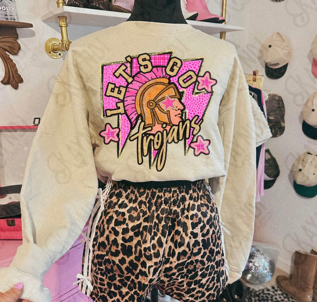 Orange Pink Mascot Spirit Sweatshirt