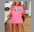 Neon Pink with Pirates Dot