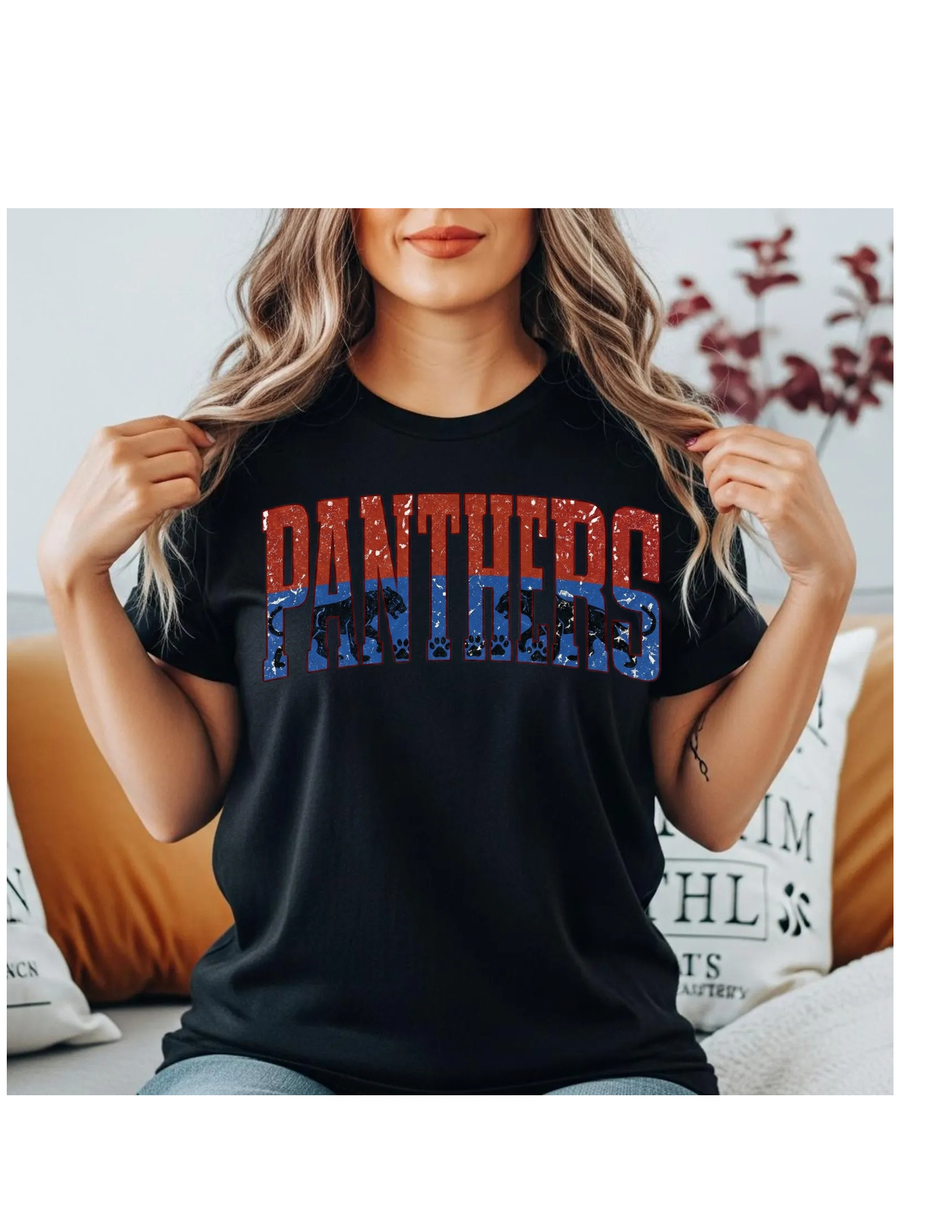 Two Toned Panthers Tee