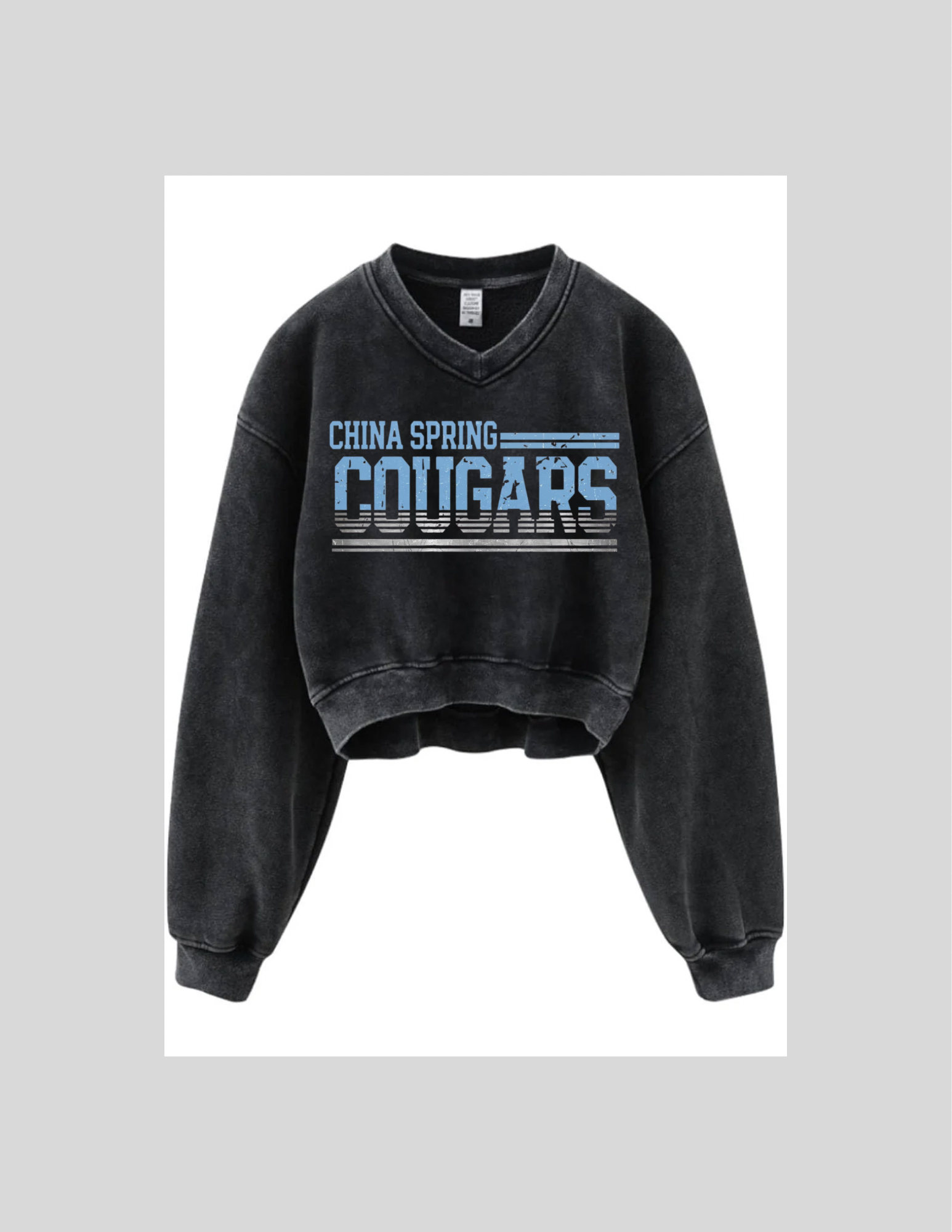 China Spring cropped front Pullover