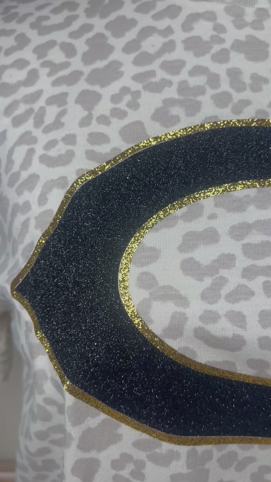 White Leopard Glitter Crawford C